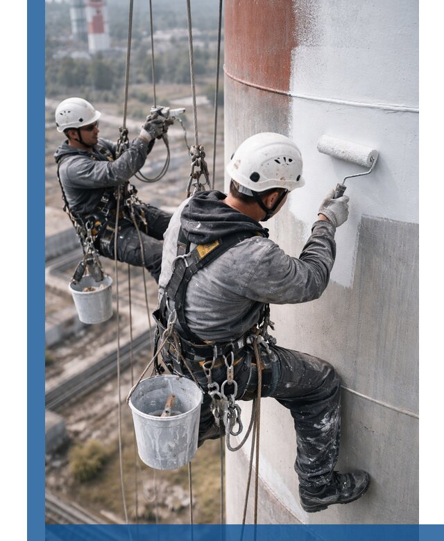 Покраска дымовых труб в Назарове: антикоррозийная защита и восстановление