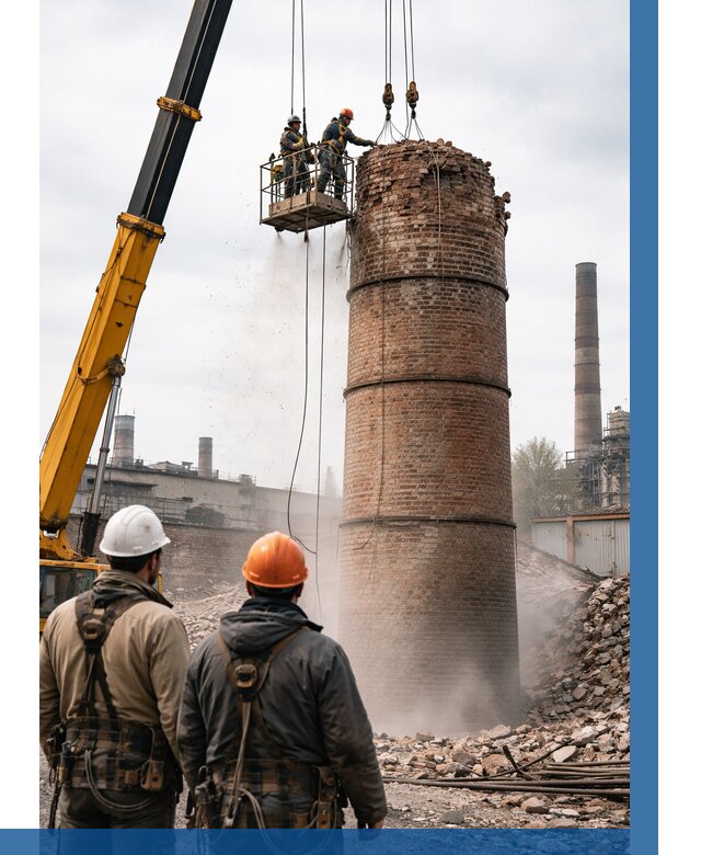 Демонтаж дымовой трубы в Назарове от 92502 р. | ВЫСОТНИК-Нрв, смета