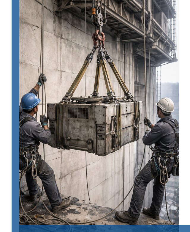 Такелажные работы на высоте, подъем и монтаж грузов в Назарове