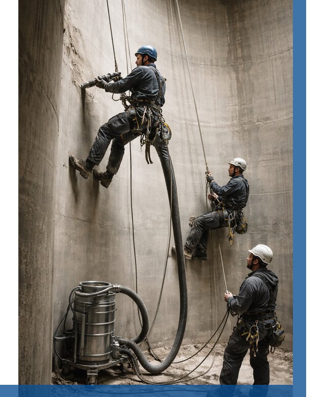 Зачистка силосов в Назарове от 4625 р. Договор и смета ВЫСОТНИК-Нрв