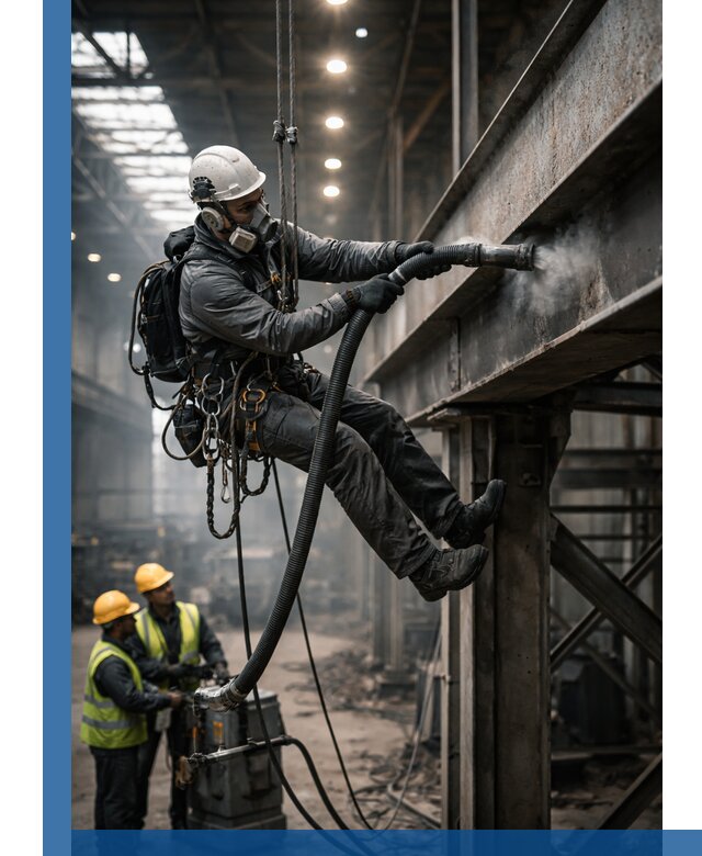 Обеспыливание конструкций в цехах промышленного производства в Назарове