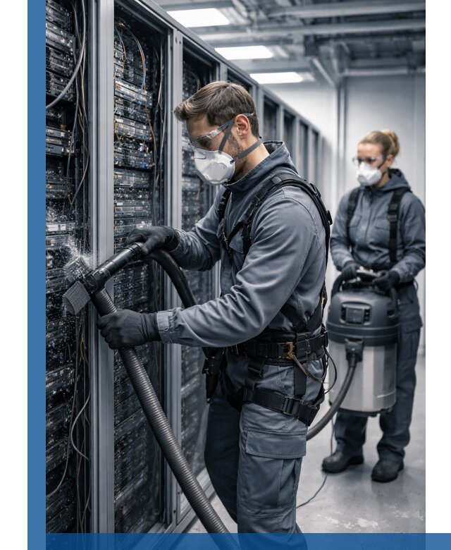 Обеспыливание серверной комнаты в Назарове, профессиональная очистка