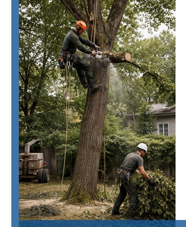 Кронирование деревьев в Назарове, безопасная высотная обрезка