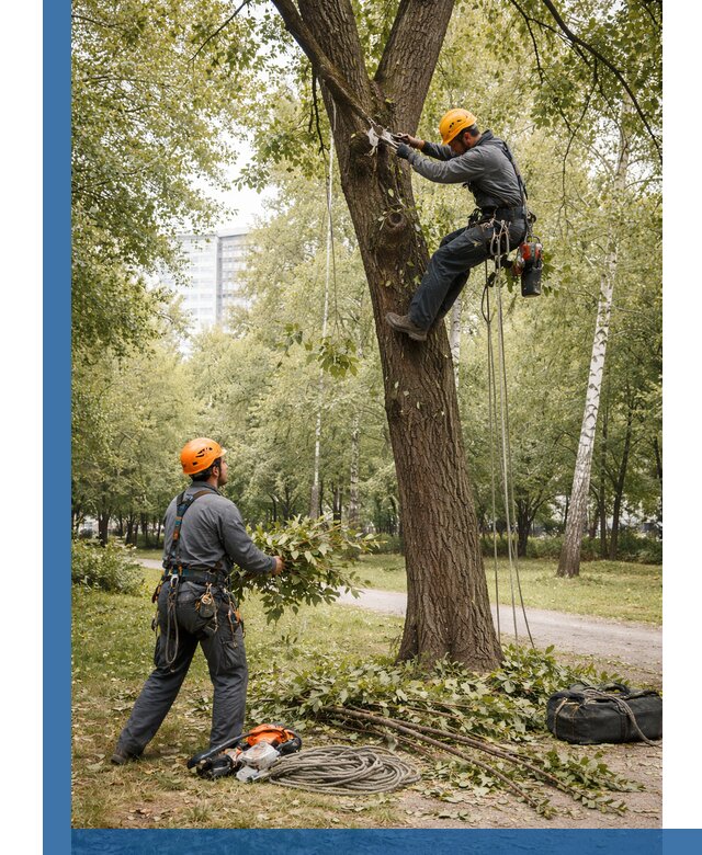 Санитарная обрезка деревьев в Назарове, профессионально и безопасно