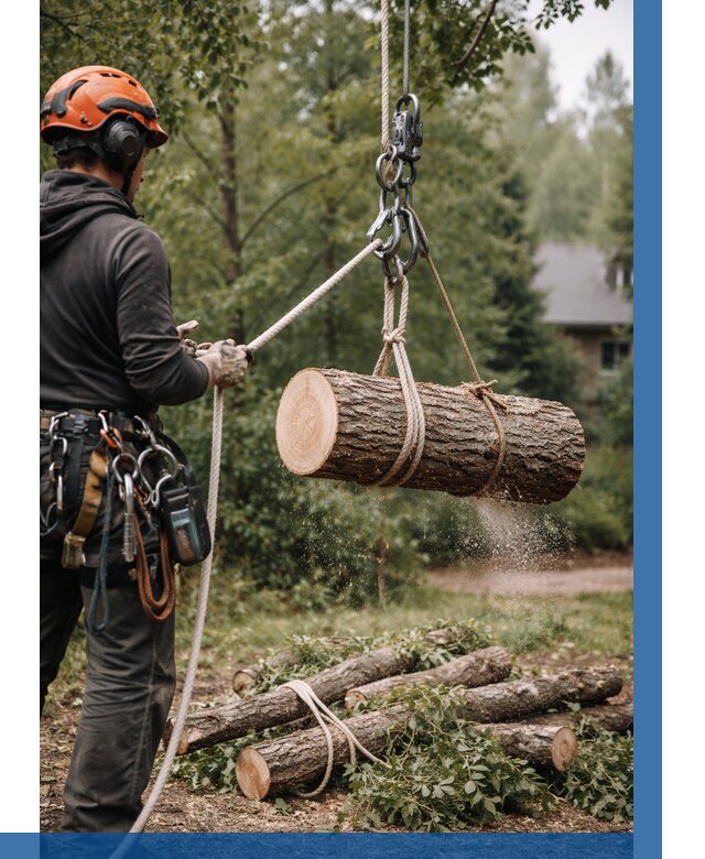 Валка деревьев частями в Назарове от 7709 р. | ВЫСОТНИК-Нрв