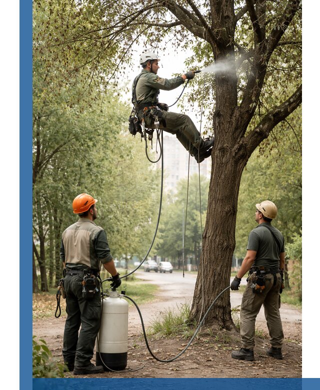 Обработка деревьев от вредителей в Назарове профессиональная защита