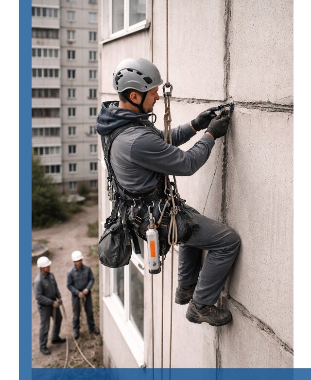 Обследование межпанельных швов и герметизация в Назарове
