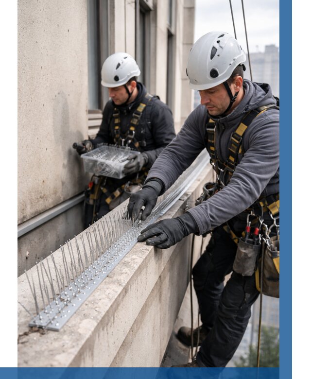 Установка шипов от птиц в Назарове от 874 р. | ВЫСОТНИК-Нрв