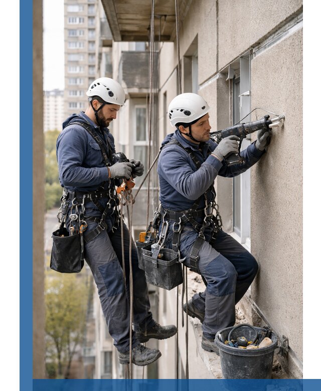 Промышленные альпинисты высотные работы и монтаж в Назарове